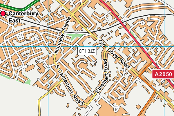 CT1 3JZ map - OS VectorMap District (Ordnance Survey) CT1 3JZ map - OS VectorMap District (Ordnance Survey)