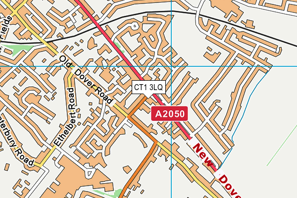 CT1 3LQ map - OS VectorMap District (Ordnance Survey) CT1 3LQ map - OS VectorMap District (Ordnance Survey)