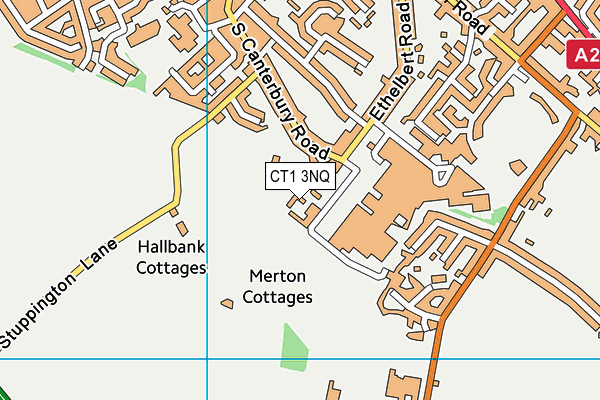 CT1 3NQ map - OS VectorMap District (Ordnance Survey) CT1 3NQ map - OS VectorMap District (Ordnance Survey)