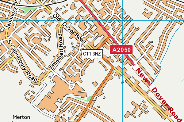 CT1 3NZ map - OS VectorMap District (Ordnance Survey) CT1 3NZ map - OS VectorMap District (Ordnance Survey)