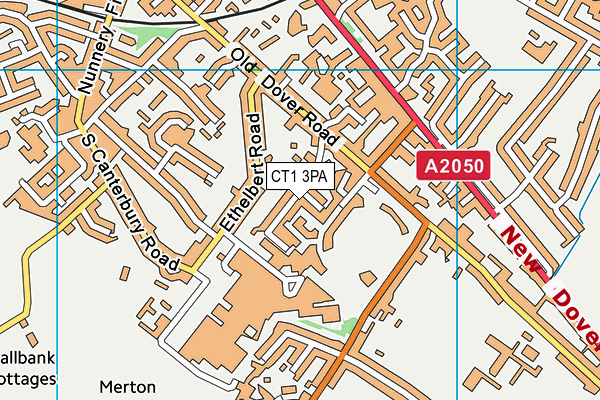 CT1 3PA map - OS VectorMap District (Ordnance Survey) CT1 3PA map - OS VectorMap District (Ordnance Survey)