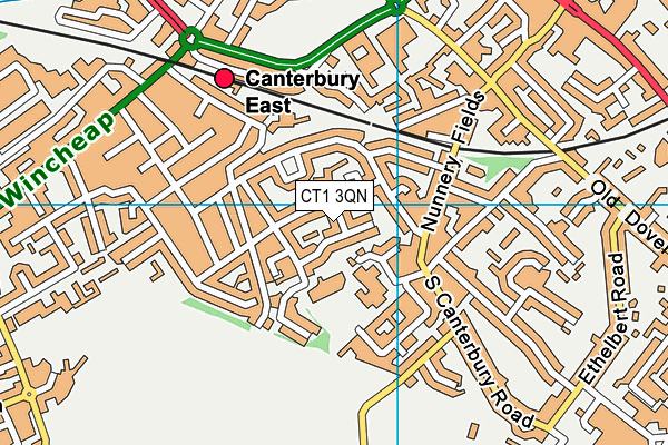 CT1 3QN map - OS VectorMap District (Ordnance Survey) CT1 3QN map - OS VectorMap District (Ordnance Survey)