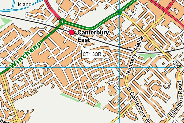 CT1 3QR map - OS VectorMap District (Ordnance Survey) CT1 3QR map - OS VectorMap District (Ordnance Survey)