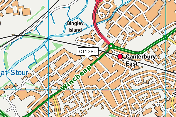CT1 3RD map - OS VectorMap District (Ordnance Survey) CT1 3RD map - OS VectorMap District (Ordnance Survey)