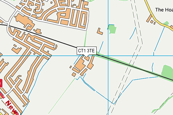 CT1 3TE map - OS VectorMap District (Ordnance Survey) CT1 3TE map - OS VectorMap District (Ordnance Survey)