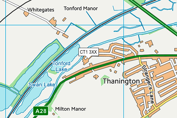 CT1 3XX map - OS VectorMap District (Ordnance Survey) CT1 3XX map - OS VectorMap District (Ordnance Survey)