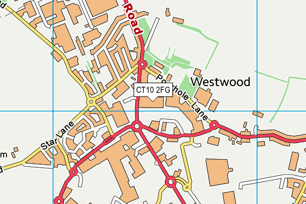 CT10 2FG map - OS VectorMap District (Ordnance Survey) CT10 2FG map - OS VectorMap District (Ordnance Survey)