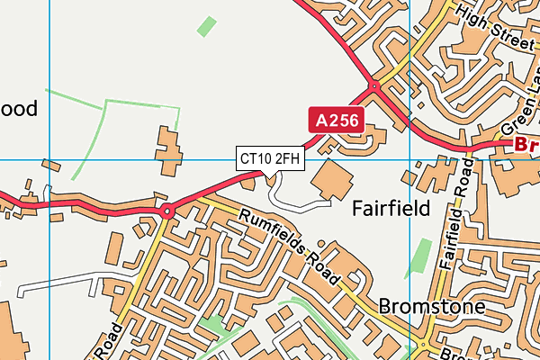 CT10 2FH map - OS VectorMap District (Ordnance Survey) CT10 2FH map - OS VectorMap District (Ordnance Survey)