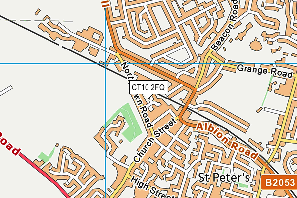 CT10 2FQ map - OS VectorMap District (Ordnance Survey) CT10 2FQ map - OS VectorMap District (Ordnance Survey)