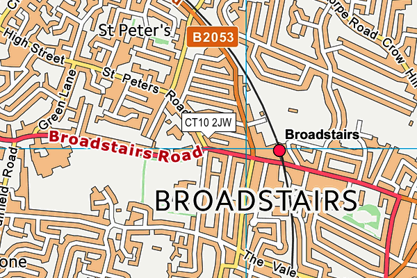 CT10 2JW map - OS VectorMap District (Ordnance Survey) CT10 2JW map - OS VectorMap District (Ordnance Survey)