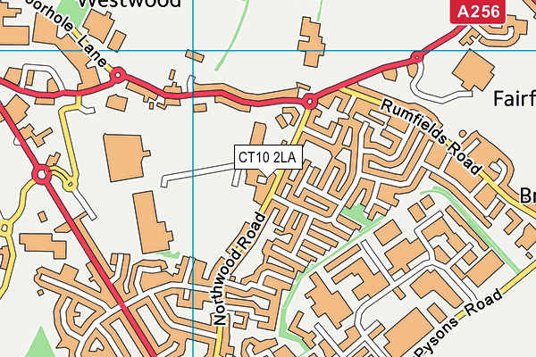 CT10 2LA map - OS VectorMap District (Ordnance Survey) CT10 2LA map - OS VectorMap District (Ordnance Survey)