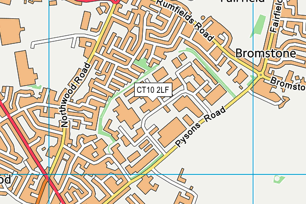 CT10 2LF map - OS VectorMap District (Ordnance Survey) CT10 2LF map - OS VectorMap District (Ordnance Survey)