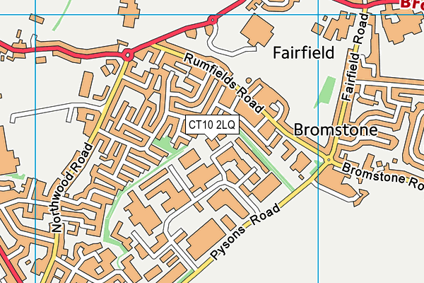 CT10 2LQ map - OS VectorMap District (Ordnance Survey) CT10 2LQ map - OS VectorMap District (Ordnance Survey)