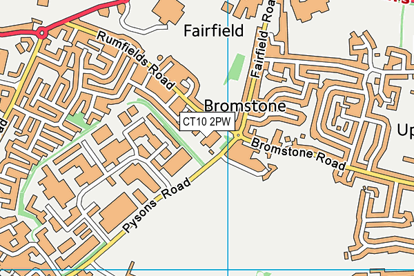 CT10 2PW map - OS VectorMap District (Ordnance Survey) CT10 2PW map - OS VectorMap District (Ordnance Survey)