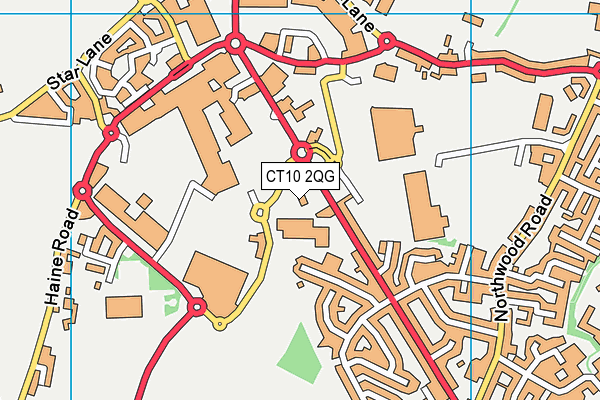 CT10 2QG map - OS VectorMap District (Ordnance Survey) CT10 2QG map - OS VectorMap District (Ordnance Survey)