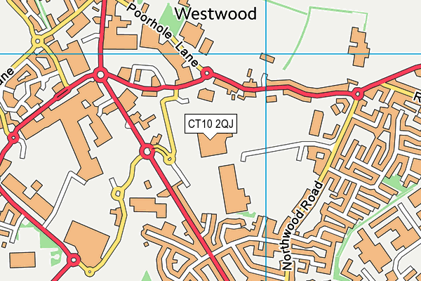 CT10 2QJ map - OS VectorMap District (Ordnance Survey) CT10 2QJ map - OS VectorMap District (Ordnance Survey)