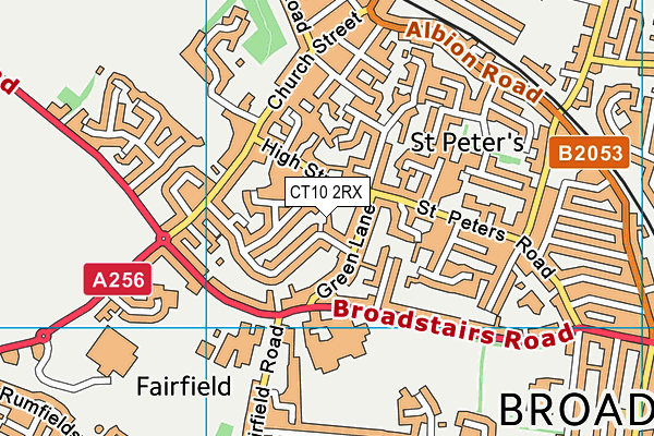CT10 2RX map - OS VectorMap District (Ordnance Survey) CT10 2RX map - OS VectorMap District (Ordnance Survey)