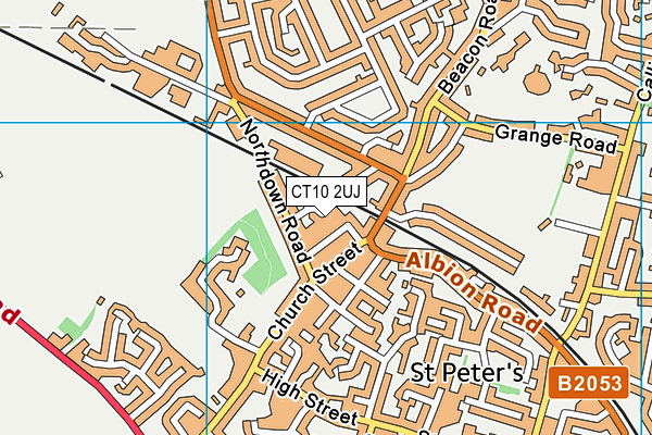CT10 2UJ map - OS VectorMap District (Ordnance Survey) CT10 2UJ map - OS VectorMap District (Ordnance Survey)