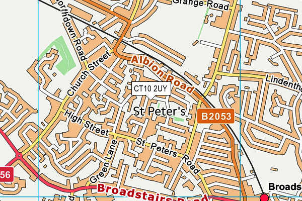CT10 2UY map - OS VectorMap District (Ordnance Survey) CT10 2UY map - OS VectorMap District (Ordnance Survey)