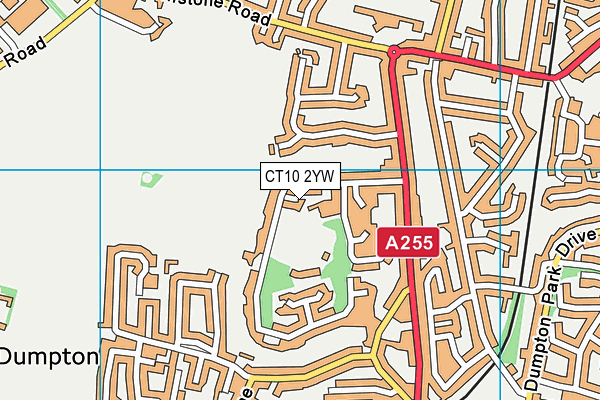 CT10 2YW map - OS VectorMap District (Ordnance Survey) CT10 2YW map - OS VectorMap District (Ordnance Survey)