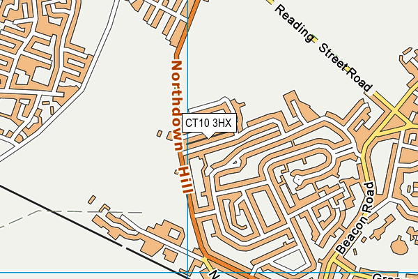 CT10 3HX map - OS VectorMap District (Ordnance Survey) CT10 3HX map - OS VectorMap District (Ordnance Survey)