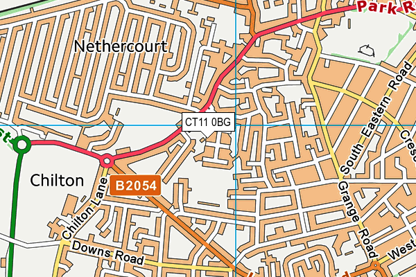 CT11 0BG map - OS VectorMap District (Ordnance Survey) CT11 0BG map - OS VectorMap District (Ordnance Survey)