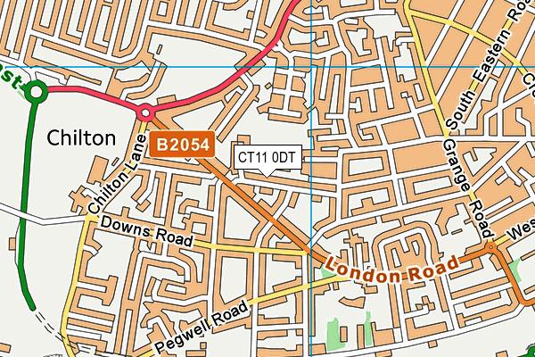 CT11 0DT map - OS VectorMap District (Ordnance Survey) CT11 0DT map - OS VectorMap District (Ordnance Survey)