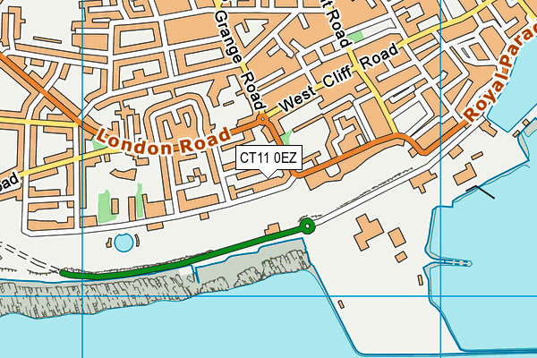 CT11 0EZ map - OS VectorMap District (Ordnance Survey) CT11 0EZ map - OS VectorMap District (Ordnance Survey)