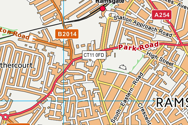 CT11 0FD map - OS VectorMap District (Ordnance Survey) CT11 0FD map - OS VectorMap District (Ordnance Survey)