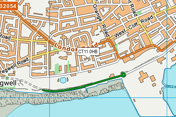 CT11 0HB map - OS VectorMap District (Ordnance Survey)