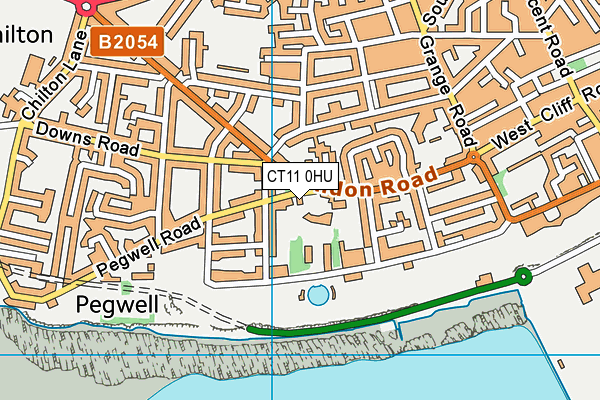 CT11 0HU map - OS VectorMap District (Ordnance Survey) CT11 0HU map - OS VectorMap District (Ordnance Survey)