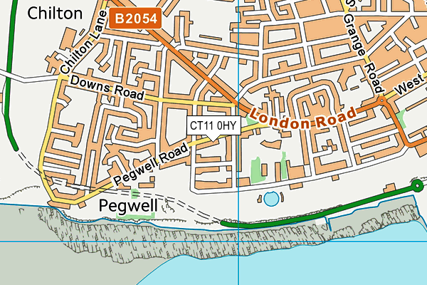 CT11 0HY map - OS VectorMap District (Ordnance Survey) CT11 0HY map - OS VectorMap District (Ordnance Survey)