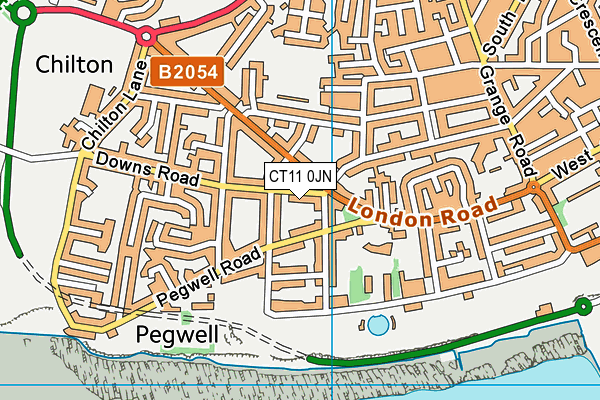 CT11 0JN map - OS VectorMap District (Ordnance Survey) CT11 0JN map - OS VectorMap District (Ordnance Survey)