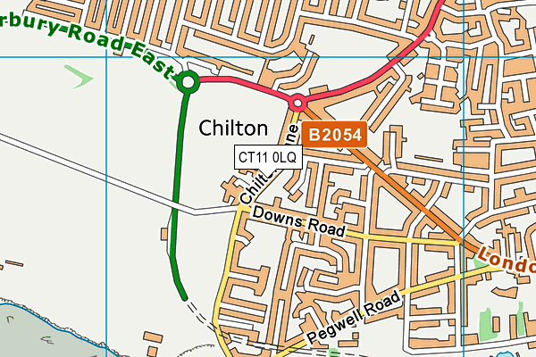 CT11 0LQ map - OS VectorMap District (Ordnance Survey) CT11 0LQ map - OS VectorMap District (Ordnance Survey)