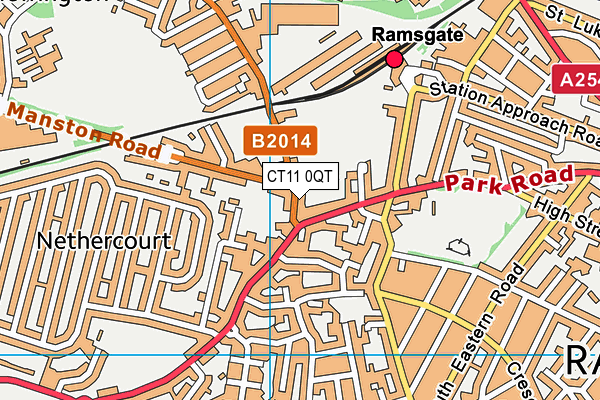 CT11 0QT map - OS VectorMap District (Ordnance Survey) CT11 0QT map - OS VectorMap District (Ordnance Survey)