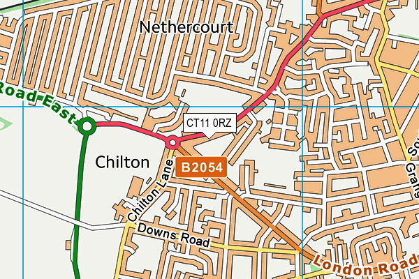 CT11 0RZ map - OS VectorMap District (Ordnance Survey) CT11 0RZ map - OS VectorMap District (Ordnance Survey)