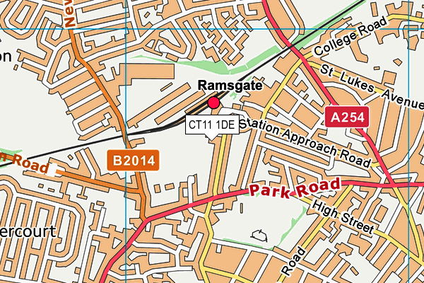 CT11 1DE map - OS VectorMap District (Ordnance Survey) CT11 1DE map - OS VectorMap District (Ordnance Survey)