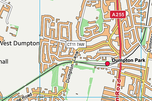 CT11 7AW map - OS VectorMap District (Ordnance Survey) CT11 7AW map - OS VectorMap District (Ordnance Survey)
