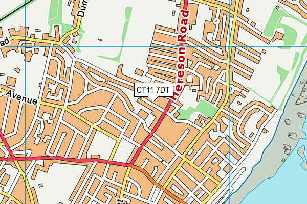 CT11 7DT map - OS VectorMap District (Ordnance Survey) CT11 7DT map - OS VectorMap District (Ordnance Survey)