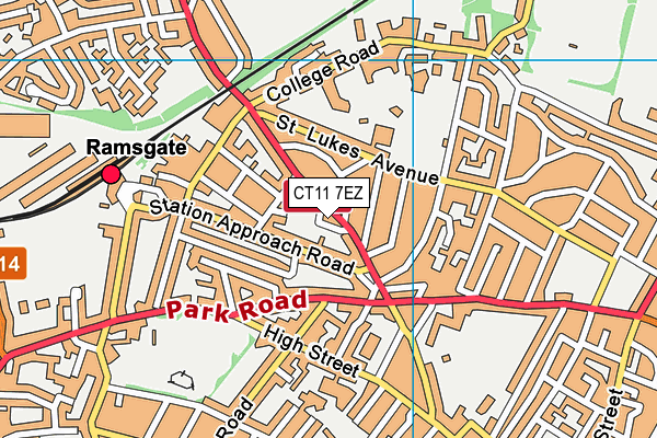CT11 7EZ map - OS VectorMap District (Ordnance Survey) CT11 7EZ map - OS VectorMap District (Ordnance Survey)