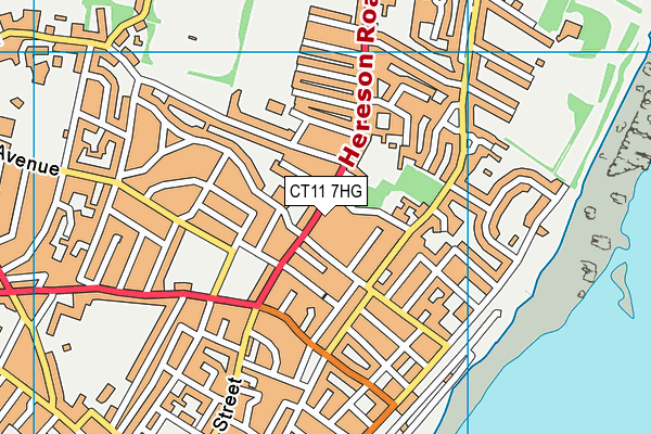 CT11 7HG map - OS VectorMap District (Ordnance Survey) CT11 7HG map - OS VectorMap District (Ordnance Survey)