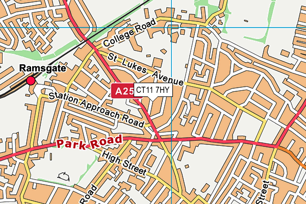 CT11 7HY map - OS VectorMap District (Ordnance Survey) CT11 7HY map - OS VectorMap District (Ordnance Survey)