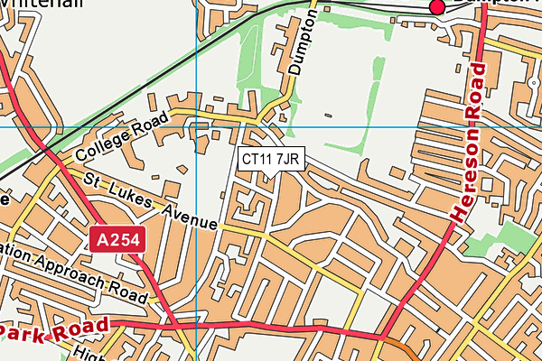 CT11 7JR map - OS VectorMap District (Ordnance Survey) CT11 7JR map - OS VectorMap District (Ordnance Survey)