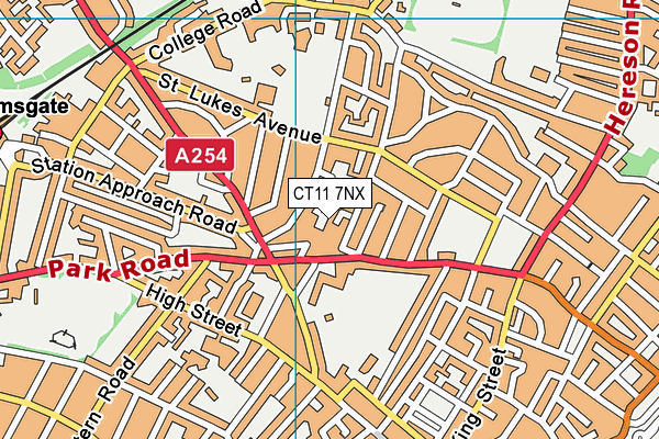 CT11 7NX map - OS VectorMap District (Ordnance Survey) CT11 7NX map - OS VectorMap District (Ordnance Survey)