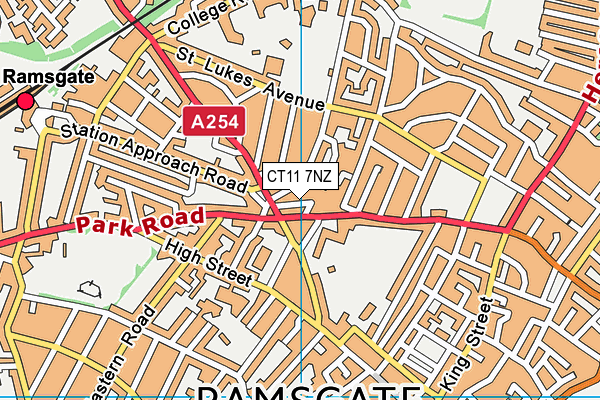 CT11 7NZ map - OS VectorMap District (Ordnance Survey) CT11 7NZ map - OS VectorMap District (Ordnance Survey)