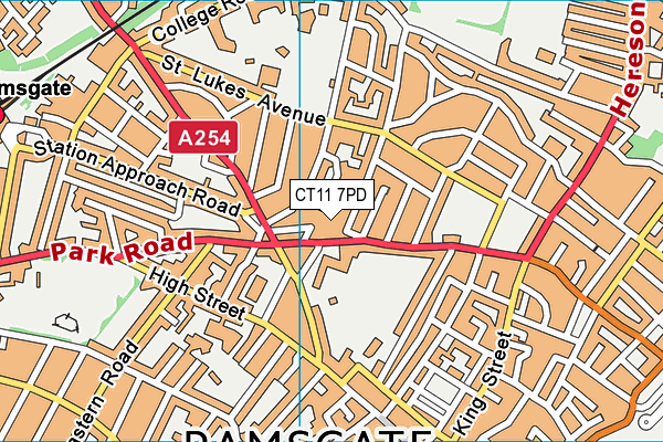 CT11 7PD map - OS VectorMap District (Ordnance Survey) CT11 7PD map - OS VectorMap District (Ordnance Survey)