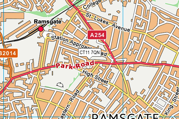 CT11 7QN map - OS VectorMap District (Ordnance Survey) CT11 7QN map - OS VectorMap District (Ordnance Survey)