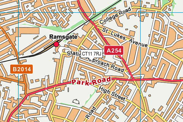 CT11 7RJ map - OS VectorMap District (Ordnance Survey) CT11 7RJ map - OS VectorMap District (Ordnance Survey)