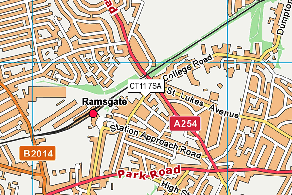 CT11 7SA map - OS VectorMap District (Ordnance Survey) CT11 7SA map - OS VectorMap District (Ordnance Survey)