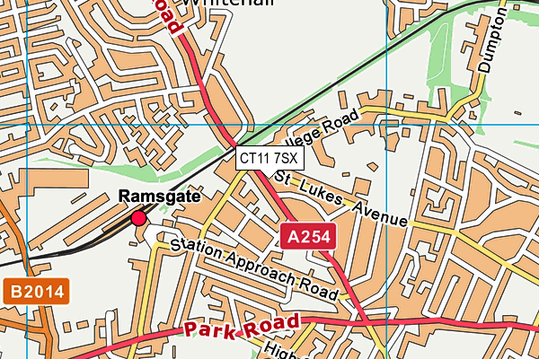 CT11 7SX map - OS VectorMap District (Ordnance Survey) CT11 7SX map - OS VectorMap District (Ordnance Survey)